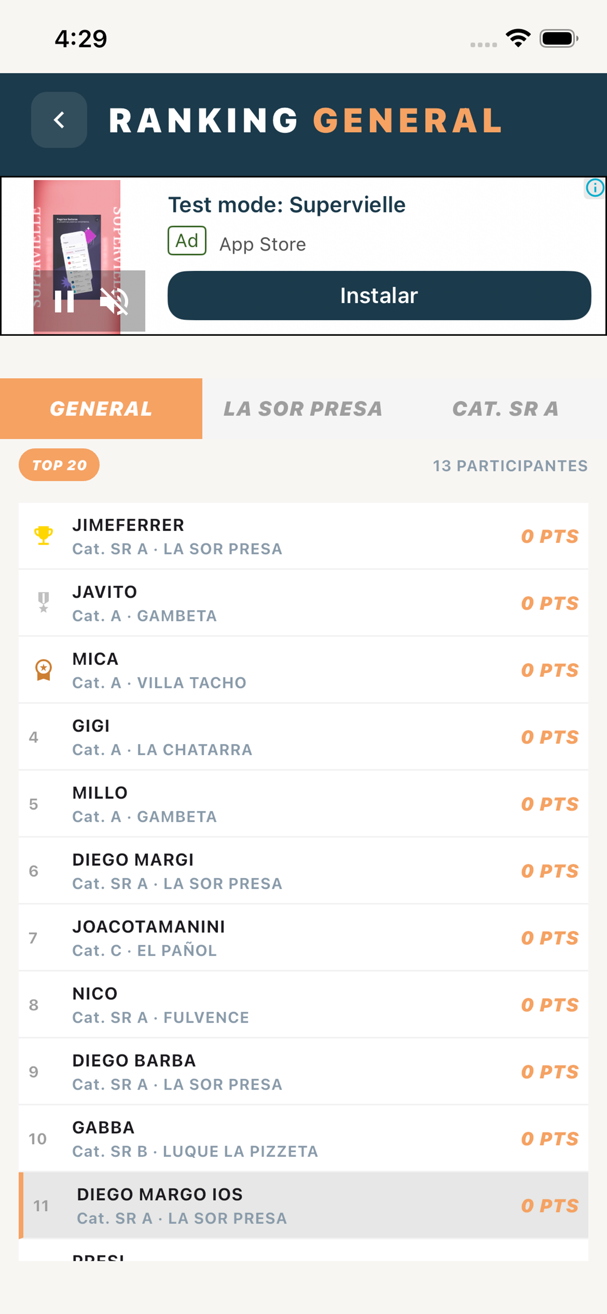 Captura de Prode Mundo Exa